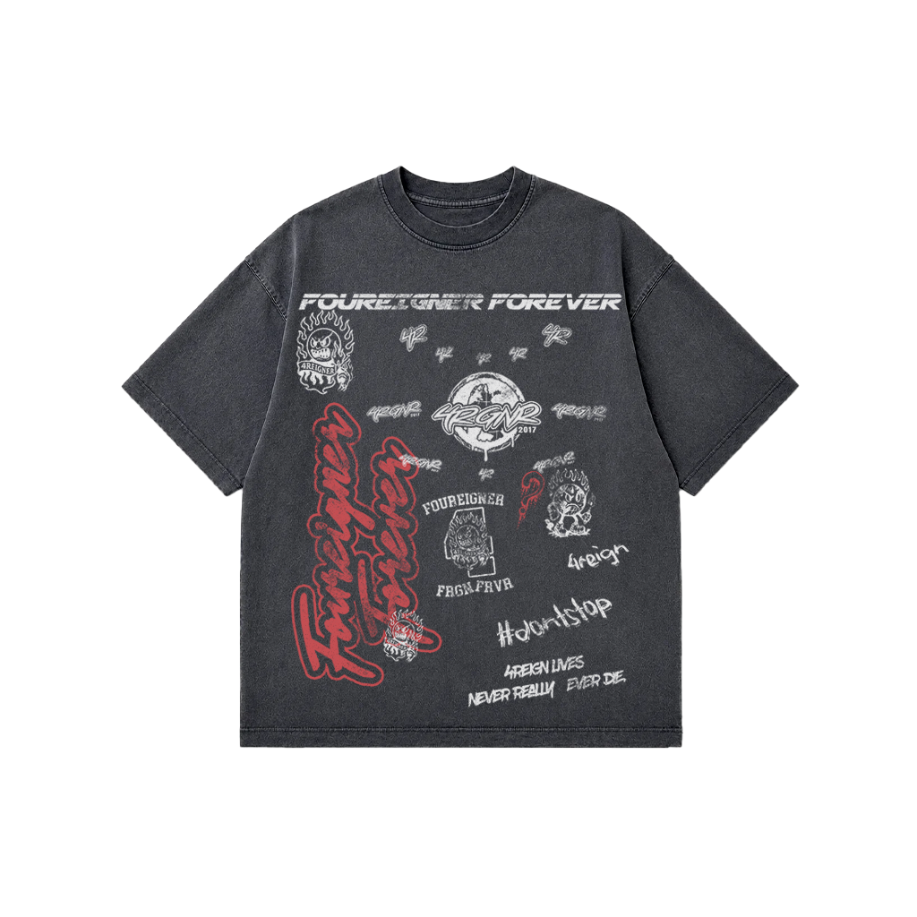 4RVR VARSITY CROPPED TEE